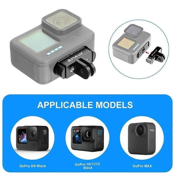 PULUZ Quick Release Magnetisk Foldefingerbase, Velegnet til GoPro HERO12 Black/11 Black Mini/10 Black/9 Black/8 Black/Max