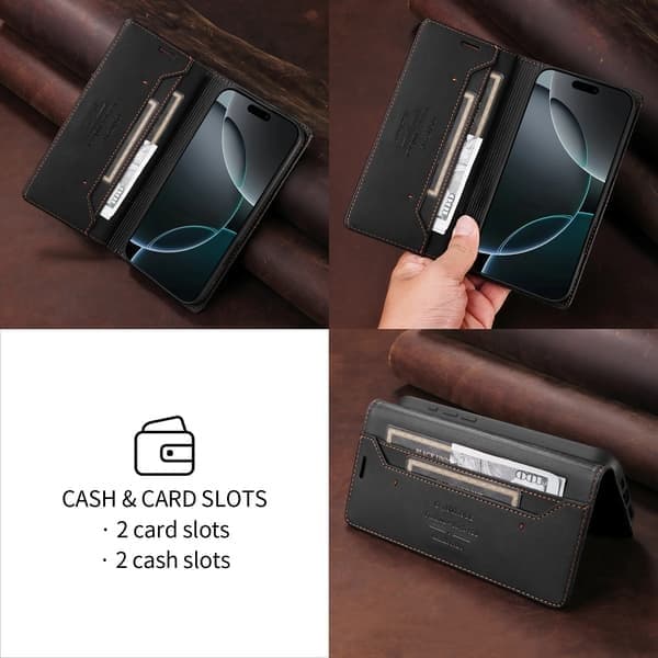Læder-pung-cover til iPhone 7P 8 Plus, Magnetisk, Lilla Purple For iPhone 7P 8Plus