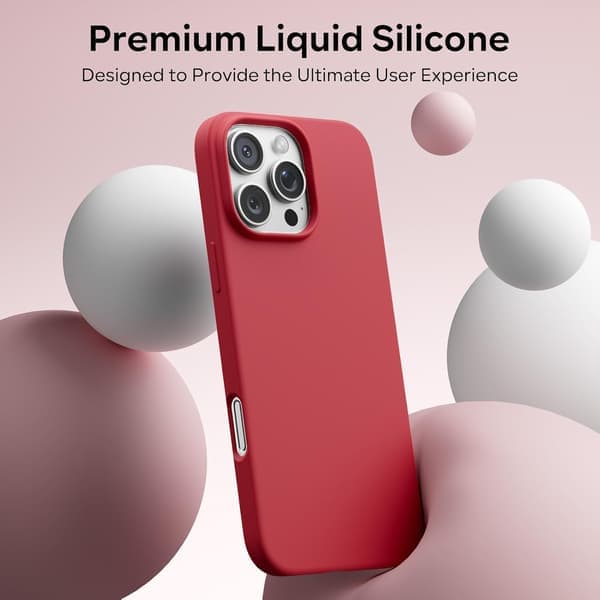 iPhone 16 Pro Deksel Flytende Silikon, Støtsikkert Deksel Kompatibelt med iPhone 16 Pro Deksel Mykt, Full Beskyttelse Deksel (Blå) Blå iPhone 16 Pro Blue iPhone 16 Pro