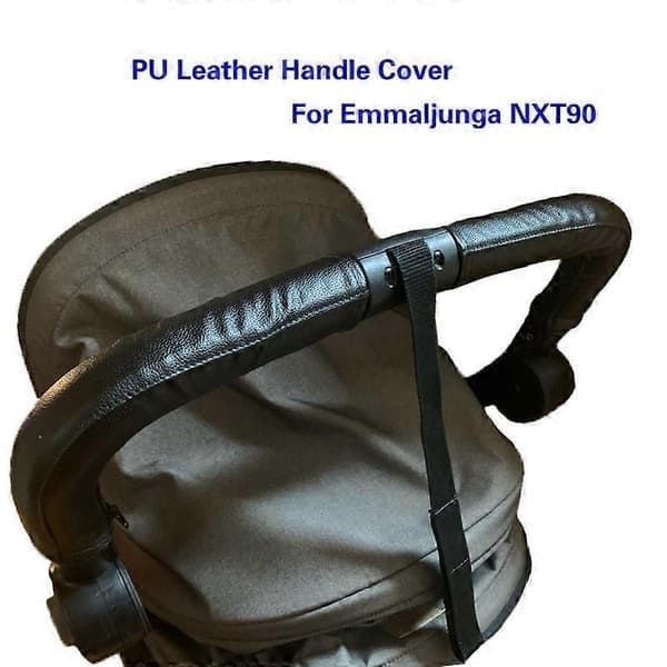 Emmaljunga NXT90 Barnvagn PU Läderhandske Handskar, Barnvagnstillbehör 2-pack Svart Mamma 2st, Svart