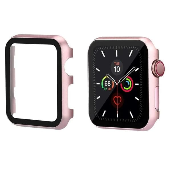 Klockfodral med skärmskydd för Apple Watch 41mm Series 7 8, Silver silver 41mm series 7 8