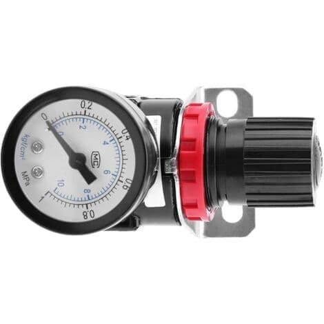 1 stk AR2000 G1/4 lufttrykkregulator for pneumatisk styrt kompressor med trykkmåler