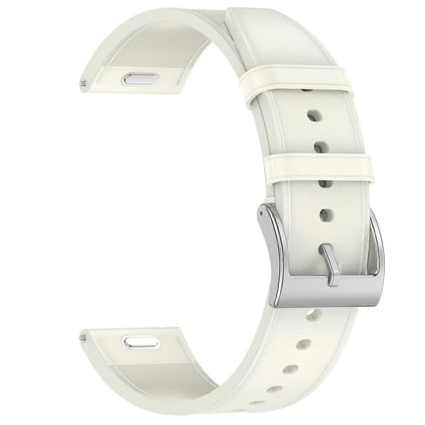 Læderrem kompatibel med Huawei Watch GT 5 46mm, hvid White