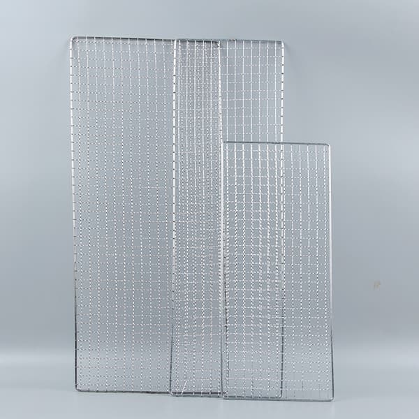 Kraftigt grillgaller i rostfritt stål 19x44cm
