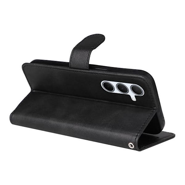 SKALO Samsung A56 5G PU læderpung etui - Flere farver Sort sort black