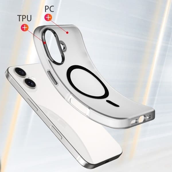 Kompatibel med iPhone 16 Plus, MagSafe Skin Touch-deksel, Matt Rosa. 46