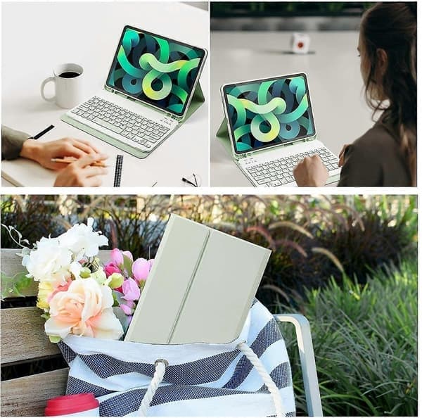 iPad Air 4:e generationens 10,9-tums tangentbordsfodral 2020 Trådlöst tangentbordsfodral