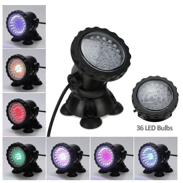 IP68 vanntett undervannslampe med 36 LED-lys