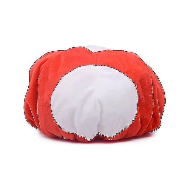 19*30cm Groda Hatt Grön och Röd Het Tecknad Cosplay Hatt Söt Mjuk Fylld Bomullshatt för Vänner Present Röd