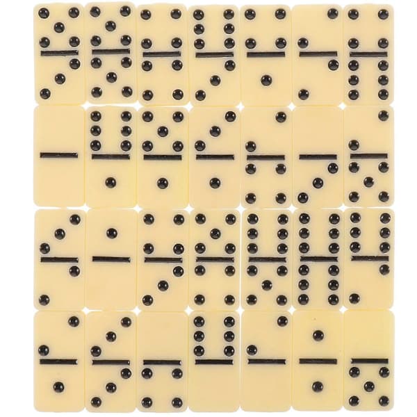 1 sæt dominobrikker, dominobrikker, dominobrætspil til voksne, festlig sammenkomst