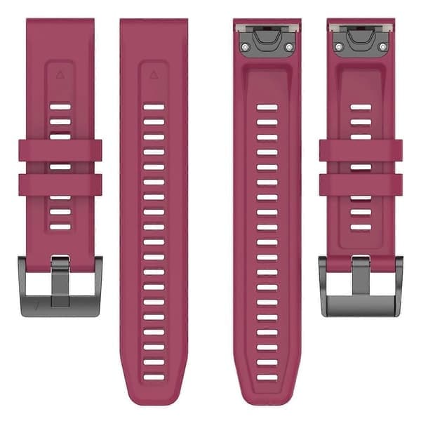 Garmin Fenix 7X -kellon ranneke, monivärinen, viininpunainen Multicolor Wine Red