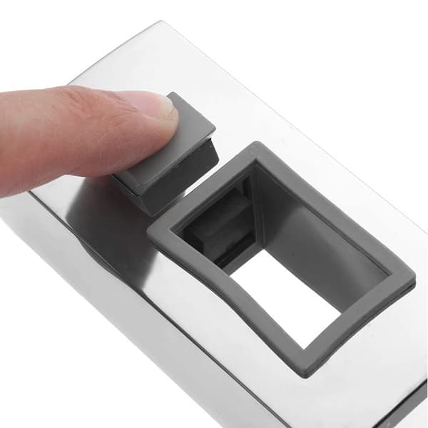 Skjutbar duschmunstyckeshållare för stång, 15 x 30 mm, utbytbar rektangulär och fyrkantig duschmunstyckeshållare