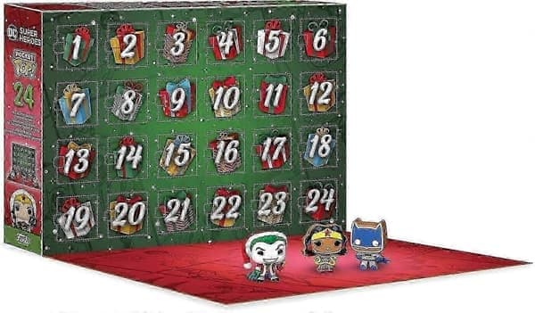 Adventskalender: DC, 24 dager med overraskelser, samleminifigurer, gaveidé, blindboks-gave til jenter og gutter, nedtelling til jul