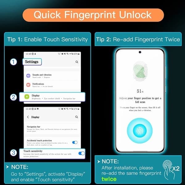 Skærmbeskytter til Samsung Galaxy S23 Plus, Klar, 1 stk. skærm For Galaxy S23 Plus 1pc Screen