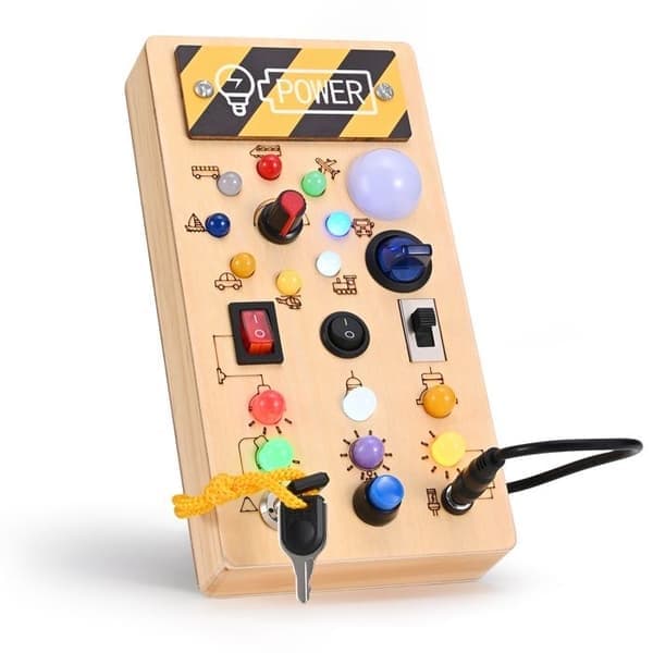 Busy Board, TTLIFE, LED-malli, Aistilelu, 3-6-vuotiaille lapsille, Monivärinen