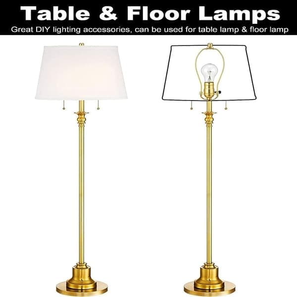 2 stk. lampeskjermharpeholder bord- og gulvlamper