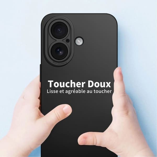 Puhelinkotelo iPhone 17:lle, iskunkestävä, TPU, musta iPhone 17 Noir