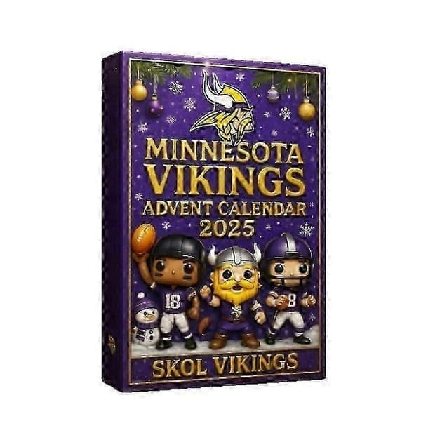 Minnesota Vikings adventskalender blindlåda julgransprydnad akrylhänge