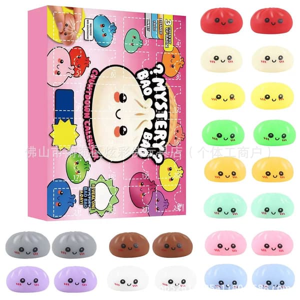 Adventskalender 24 dagar - Bun Squishy B Bun Squishy B