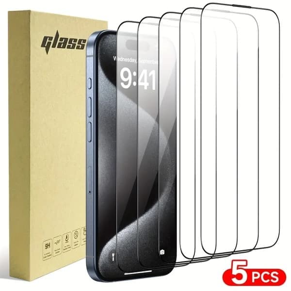 Skjermbeskytter i herdet glass for iPhone 11 Pro Max, 5 stk. iPhone 11 Pro Max 5 Pieces