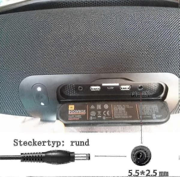 90W laddare för JBL Boombox 2, Xtreme 2, Bar Studio Soundbar, Link 300 Bluetooth-högtalare strömadapter
