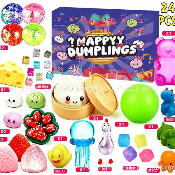 Adventskalender 24 dagar - Bun Squishy Myster 5 Bun Squishy Myster 5