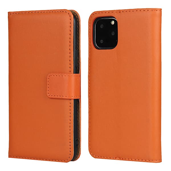 Wallet Case til iPhone 12/12 Pro/12 Pro Max/12 Mini/SE 2020/2022/3 – Orange Læder Flip Cover, Kort Holder Stand Case 12 Mini orange 12 mini