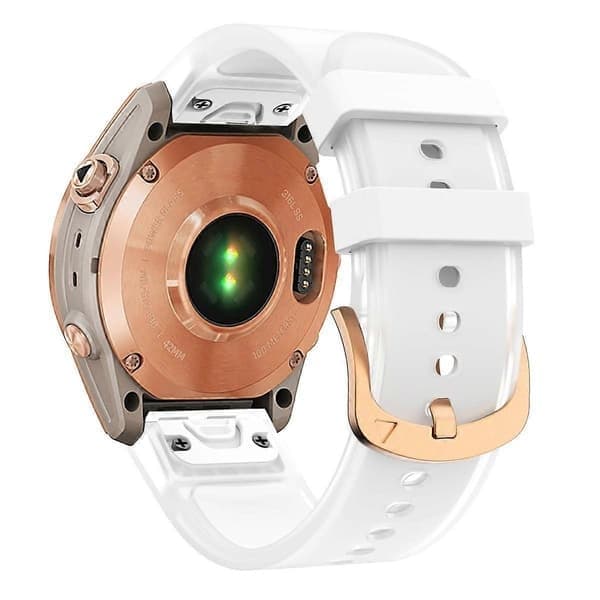 Kalebol Glacier läpinäkyvä silikoninen pikalukittava kellonranneke Garmin Fenix 7S 20mm