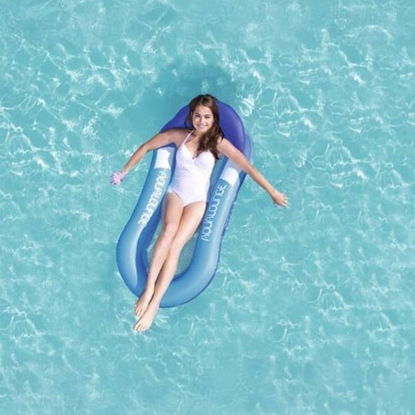 Madras, BESTWAY, Aqualounge, Halvt nedsænket, 160 x 84 cm, Behagelig i poolen