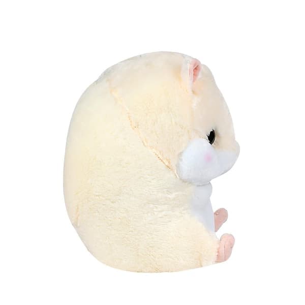 Søt plysjhamster kosedyr med teppe, beige, kun hamster beige Hamster Only