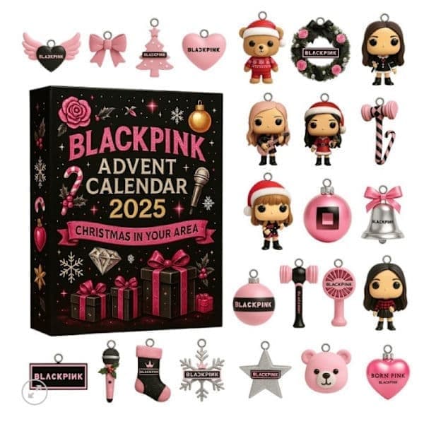 Adventskalender 2025 Blind Box Juletrepynt Blackpink Akryl Anheng