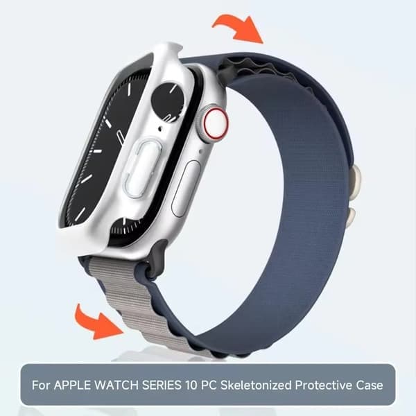 Klockfodral för Apple Watch Series 4/5/6 SE 44MM, VIT WHITE Series456 SE 44MM
