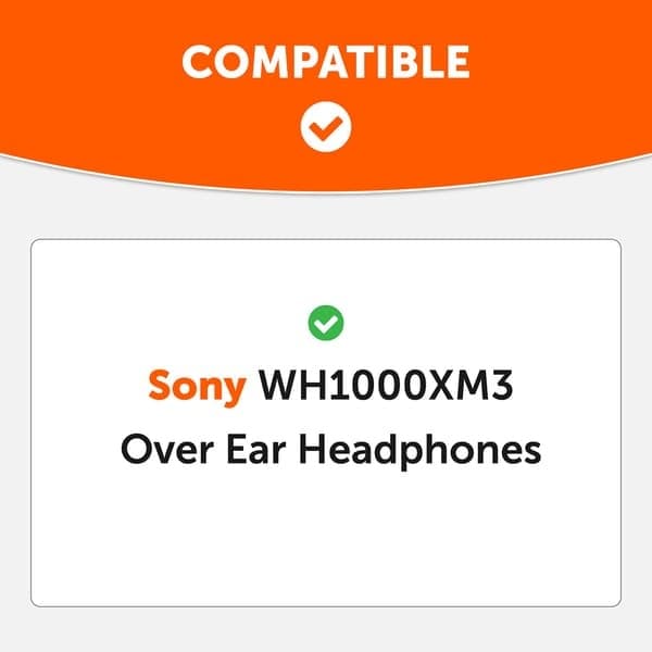 Öronkuddar för Sony WH-1000XM3 1 par brun, svart Black