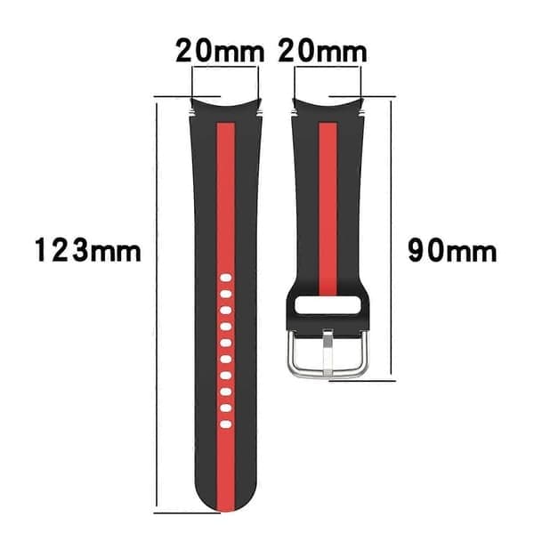 Silikonearmbånd kompatibelt med Samsung Galaxy Watch 7 40 / 44mm