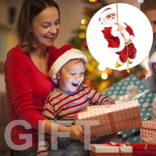 Jultomten klättrar pärlor Elle Leksaker Julklappar Barnleksaker