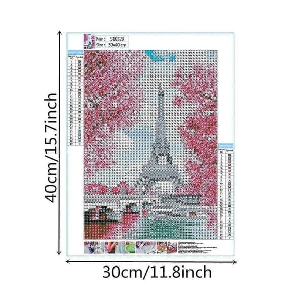 Mønster 5D Diamantmaling 30x40cm 5D DIY Diamantmaling Rhinestone Lim Korssting