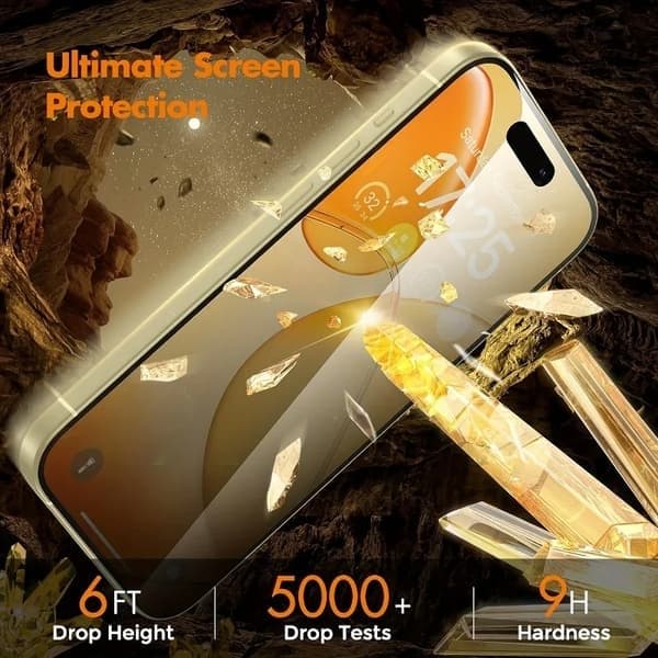 Skärmskydd i härdat glas för iPhone 17 Pro, Privacy, insynsskydd For iPhone 17Pro Anti Peeping