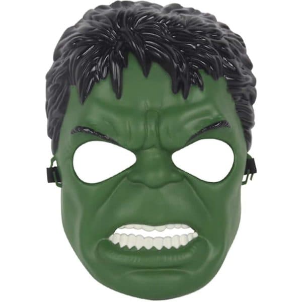 Hulk Maske for Barn, Superhelt Kostyme Tilbehør, Halloween Fest & Cosplay Leke