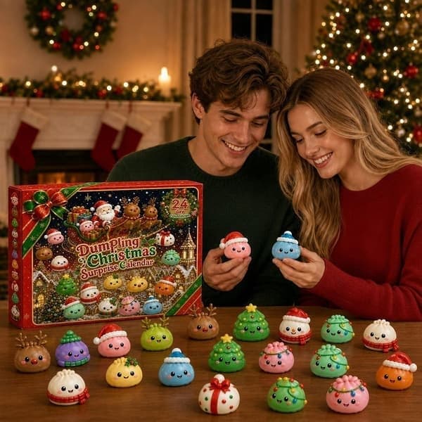 Jule Squishies Julekalender 2026 Nedtællingskalender for Voksne (c#) 24 Bedårende Mini Overraskelser Sensorisk Fidget Legetøj til Voksne