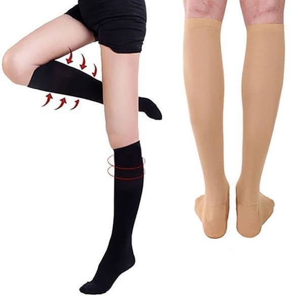 Miracle Support Sock, Kompressionsstrømpe, Hvid Vit