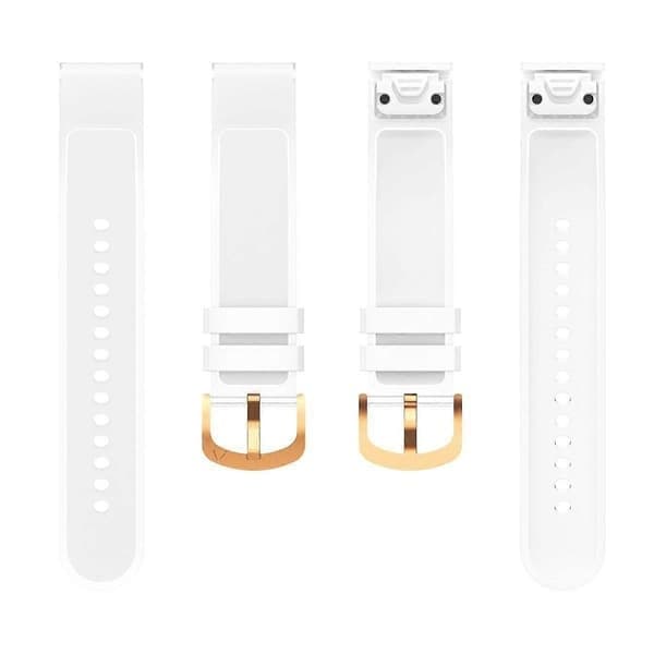Kalebol Glacier Transparent Silikone Quick Release Urrem til Garmin Fenix 7S 20mm