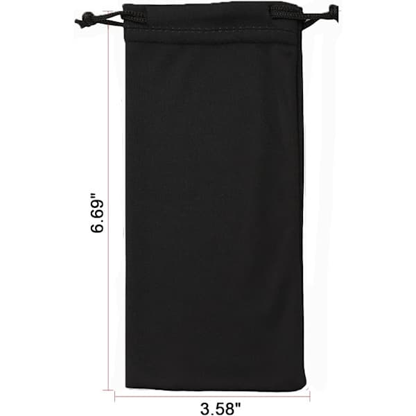 10-pak mikrofiber solbrilleetui, blød rengøringsopbevaringspose sort Black-10 Pack