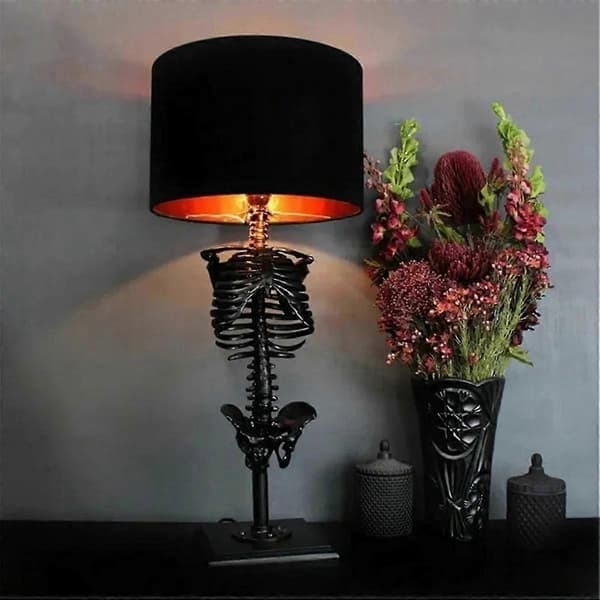 Halloween-lys, feststemning, skrivebordsmateriale med hodeskalle
