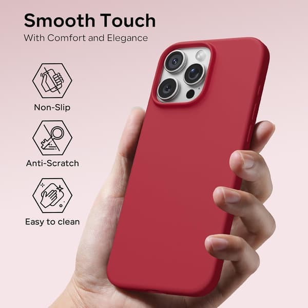 iPhone 16 Pro Deksel Flytende Silikon, Støtsikkert Deksel Kompatibelt med iPhone 16 Pro Deksel Mykt, Full Beskyttelse Deksel (Blå) Blå iPhone 16 Pro Blue iPhone 16 Pro