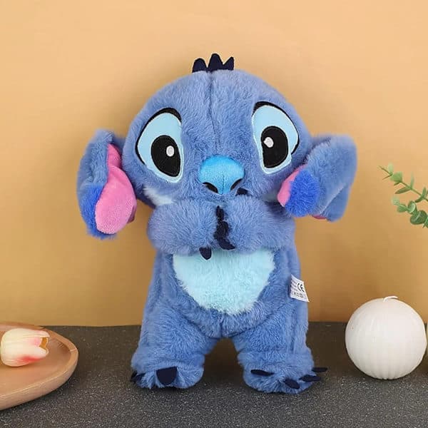 30 cm Stitch Hengittävä Stitch Pehmolelu - Nukkuva Lelu Lapsille Sininen Blue