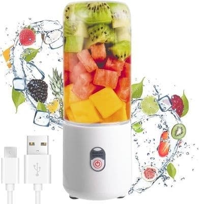 500 ml Smoothie Mixer, Bärbar Blender, Mini USB Blender för Smoothies, Mini Blender för Shakes, Frukt och Grönsaker