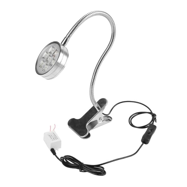 LED-maskinarbeidslampe Svanehalsklemme/Fast base Klemmebryterlampe (#07)