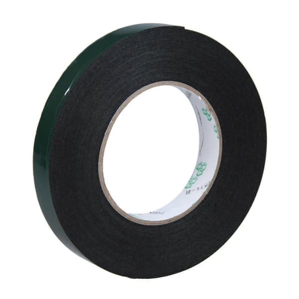 2x Multifunksjonell Svart Svamp Skum Dobbeltsidig Tape (20mmx10m)