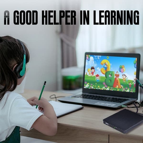 Varm bærbar ultratynd ekstern cd-drev, meget kompatibel system-dvd-afspiller til pc Mac, USB-C-kompatibel Plug and Play optisk disk