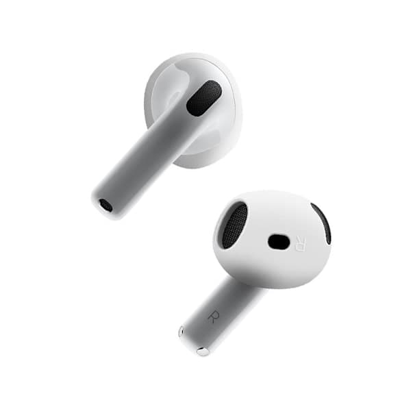 Airpods 4 Silikonöronproppar - 2 par, Transparenta Ersättningsproppar för Förbättrad Komfort och Passform Vit Vit White